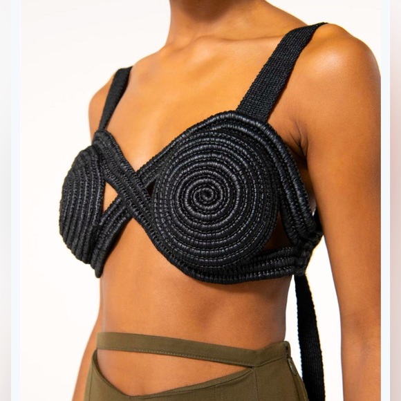Brand NWT Cult Gaia Gabi crochet top size XL - Picture 1 of 12